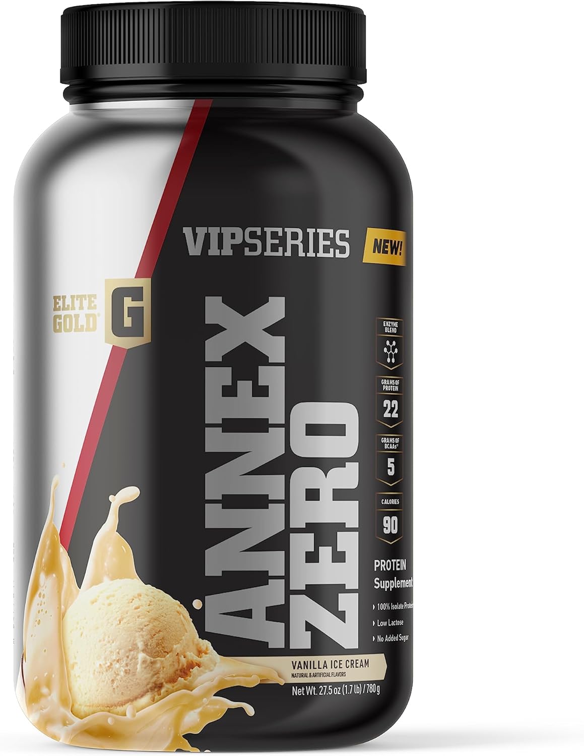 Elite Gold Vanilla Ice Cream Annex Zero Complete Nutrition 2lb