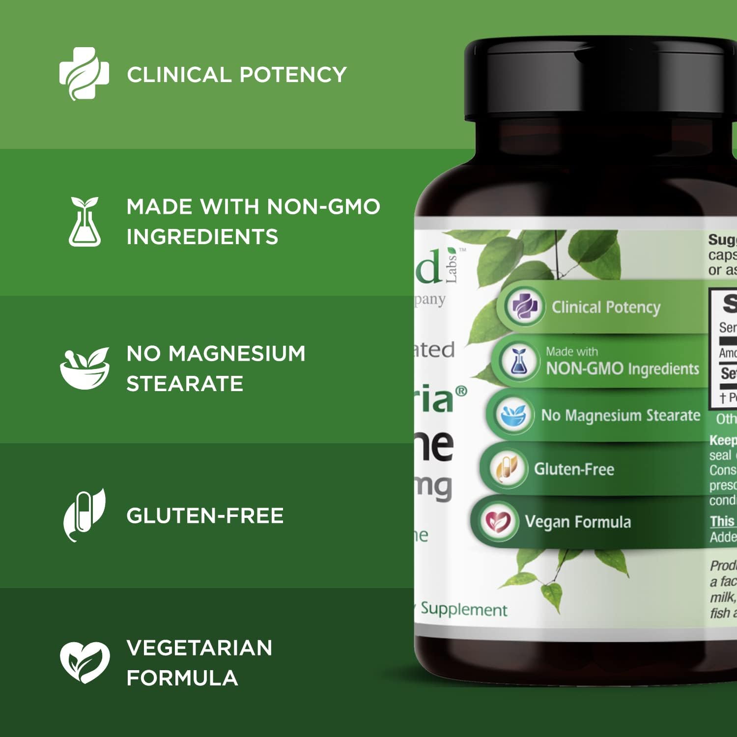 Emerald Labs Setria L-Glutathione Capsules - Supports Liver & Immune Health - Gluten-Free Supplement - 30 Vcaps