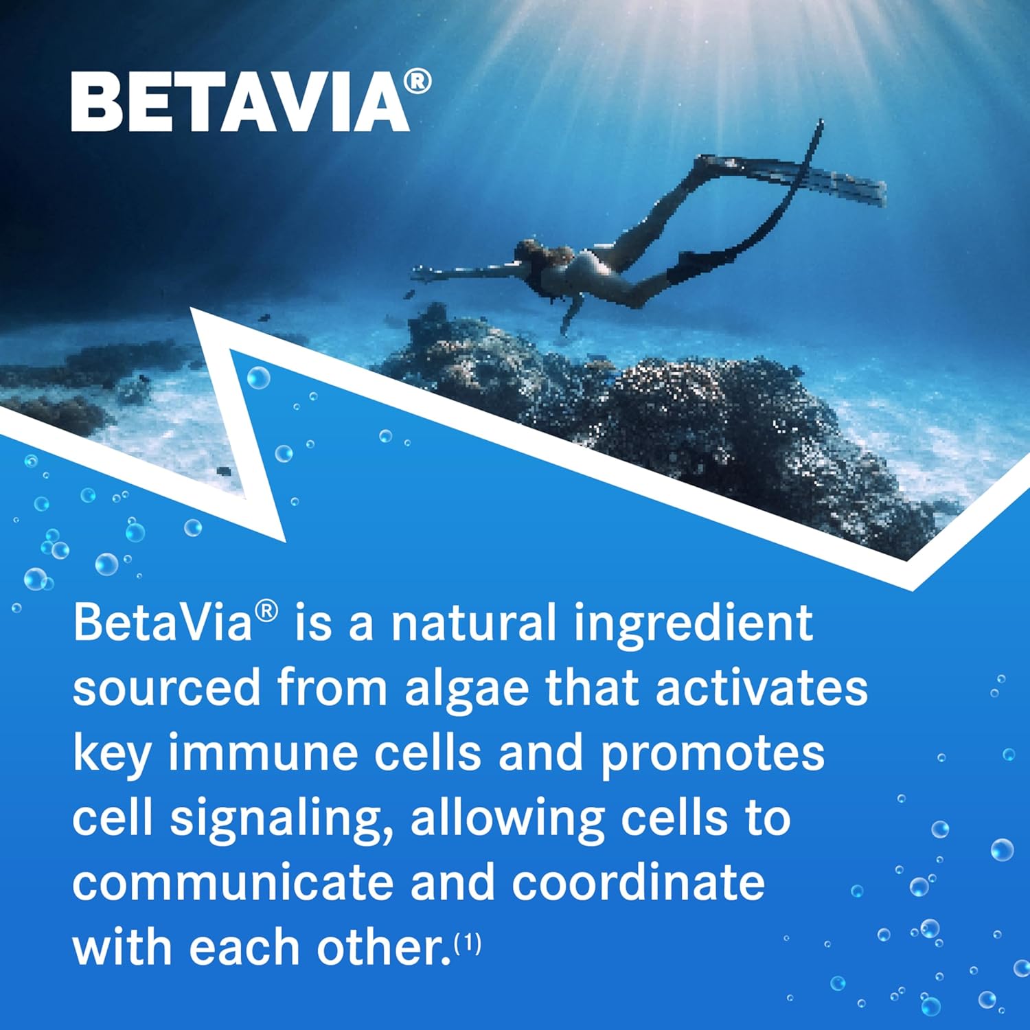 Emergen-C Immune+ Powder with BetaVia, 1000mg Vitamin C, B Vitamins, Vitamin D, Antioxidants - 30 Count