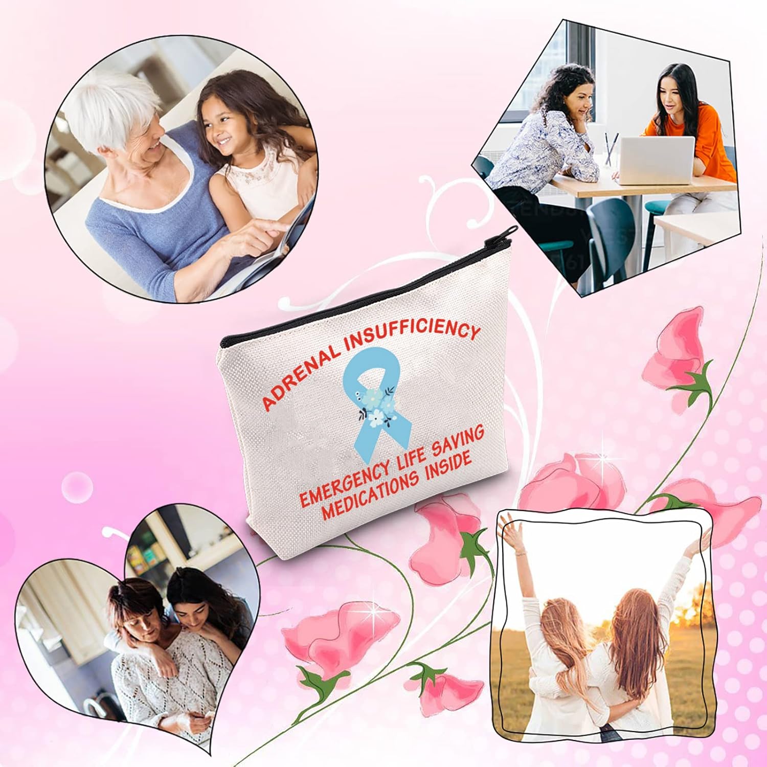 Emergency Adrenal Support Kit with Life-Saving Medications - Adrenal Insufficiency Alert Bag