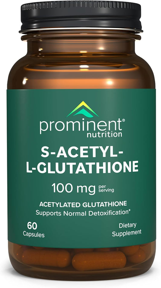 Emothion® Acetylated Glutathione Supplement for Liver Detox & Antioxidant Support - 60 Vegan Capsules