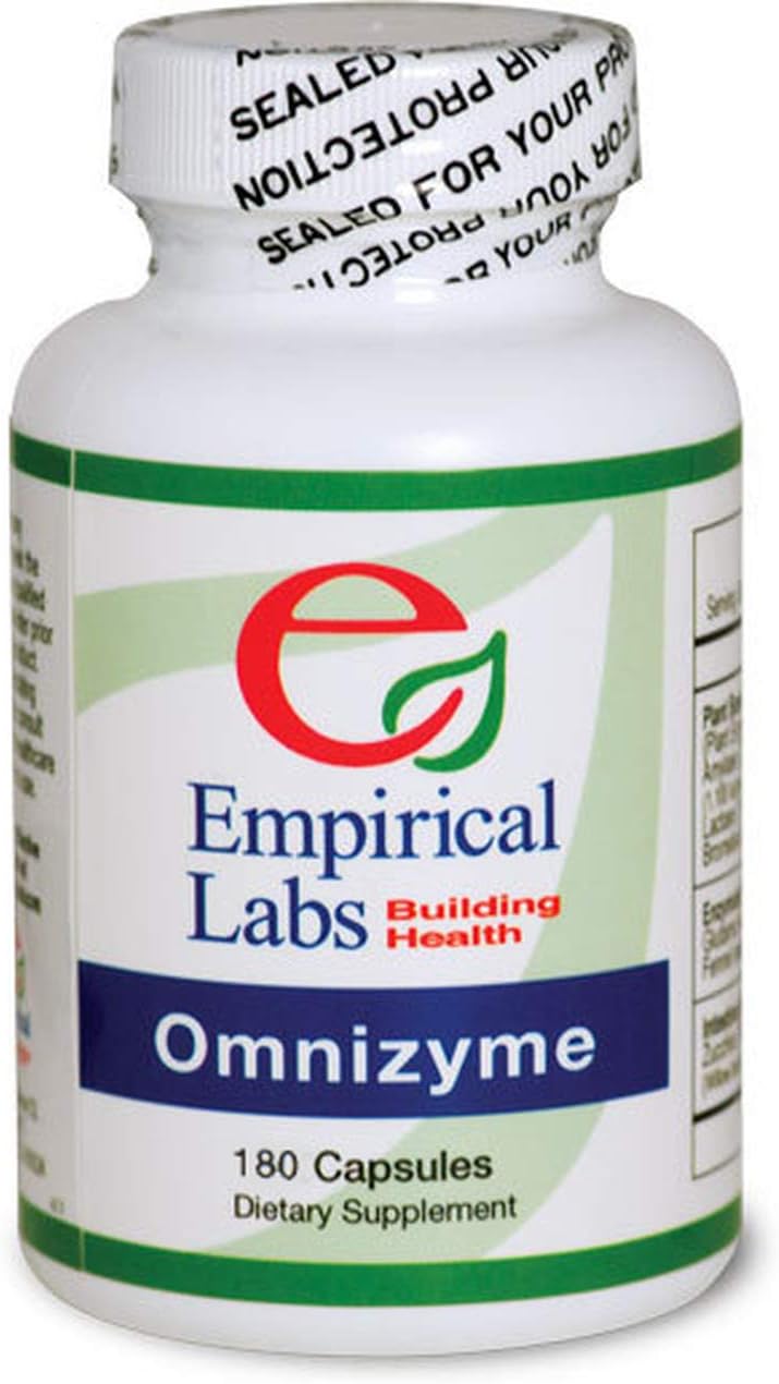 Empirical Labs Omnizyme 180 Capsules - High-Quality Enzyme Supplement for Digestive Health