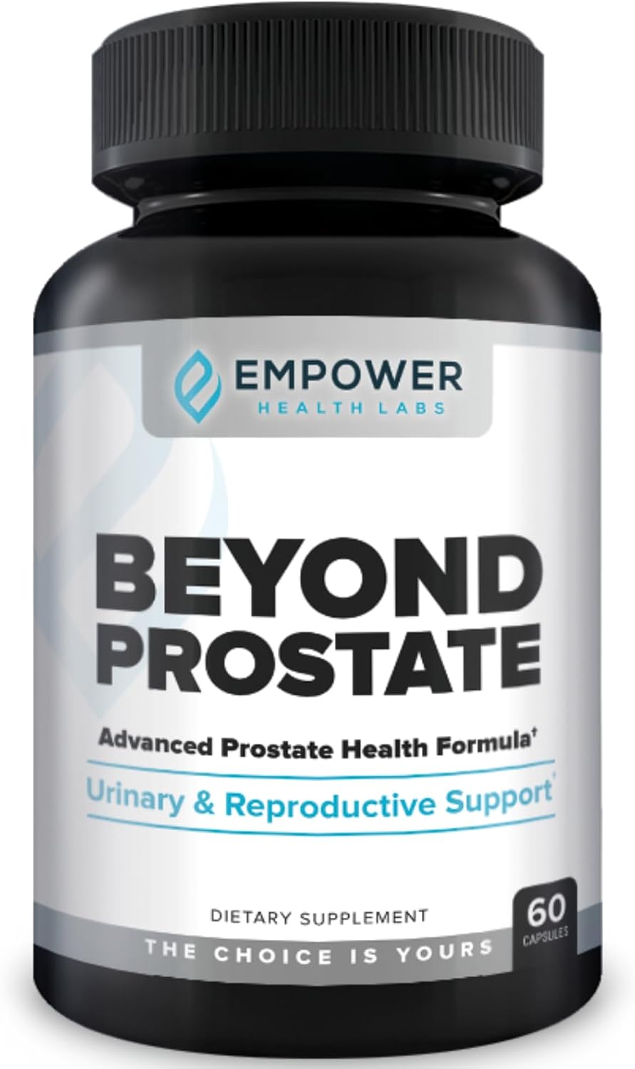 Empower Health Labs Prostate Health Support Supplement with Saw Palmetto, Zinc, Red Raspberry, and Nettle - 60 Capsules for Urinary and Prostate Wellness