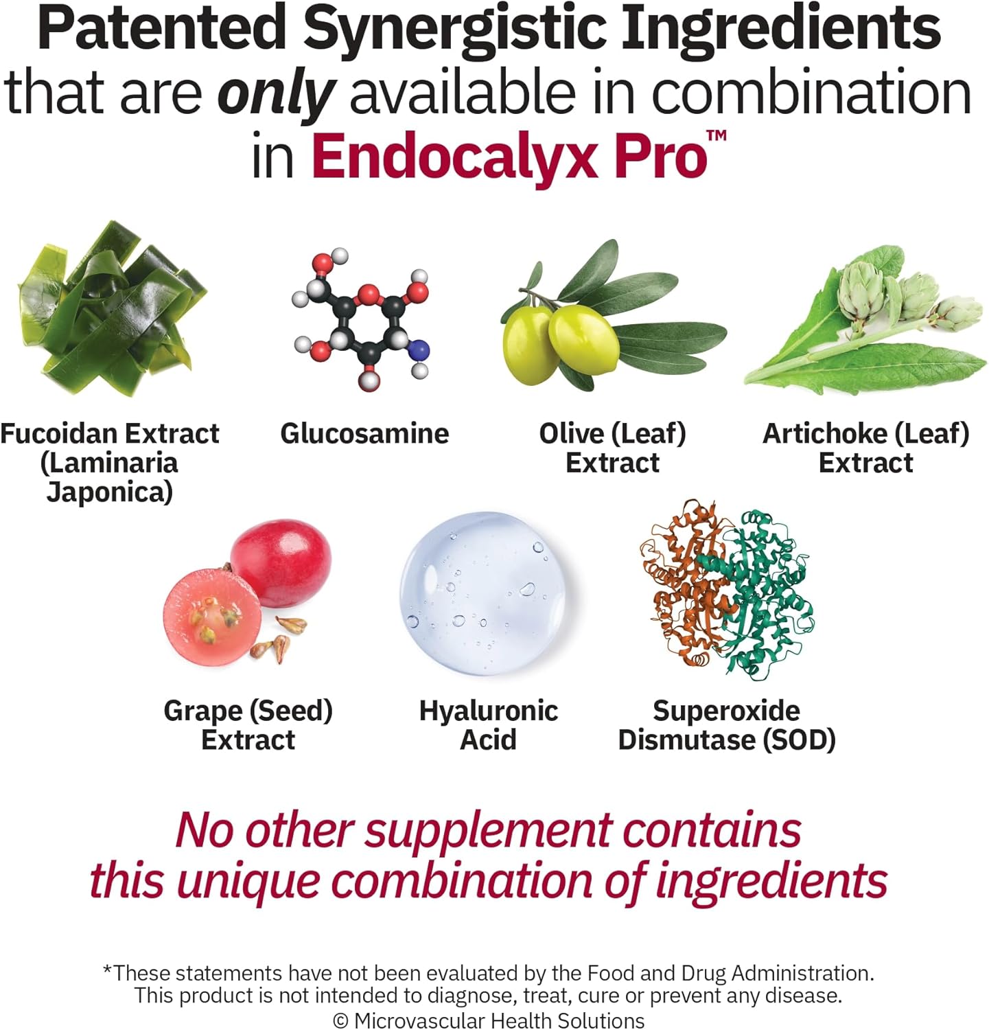 Endocalyx Pro - Vascular & Microcirculation Heart Health Supplement 120 Capsules | Support Vascular Protection & Nitric Oxide Functions | Nourish Glycocalyx Structure