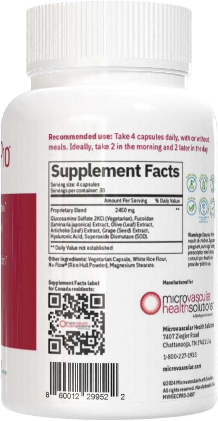 Endocalyx Pro Vascular & Glycocalyx Support with SuperAmino 24+ Amino Acid Supplements, bCalm Vitamin B8 inositol, and Endobiotics Gut Digestive Support