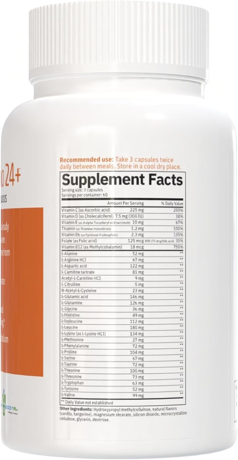 Endocalyx Pro Vascular & Glycocalyx Support with SuperAmino 24+ Amino Acid Supplements, bCalm Vitamin B8 inositol, and Endobiotics Gut Digestive Support