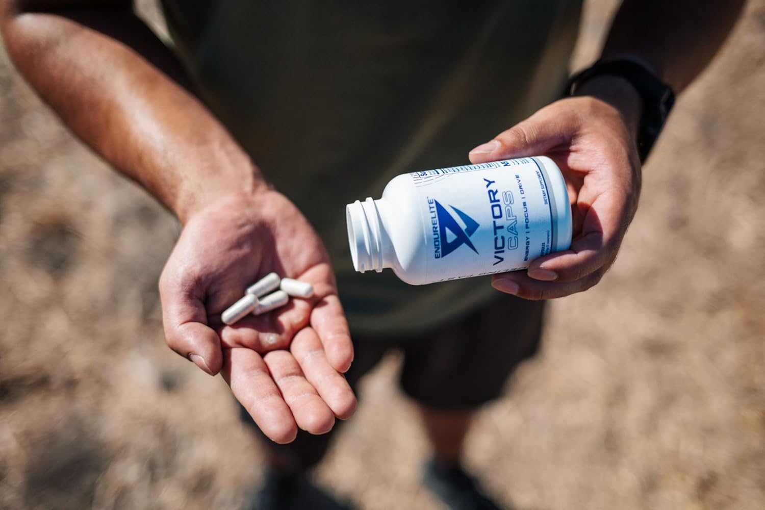 EndurElite Victory Caps: Pre Workout Supplement for Endurance, Strength, Crossfit, and Cross Training - 60 Capsules