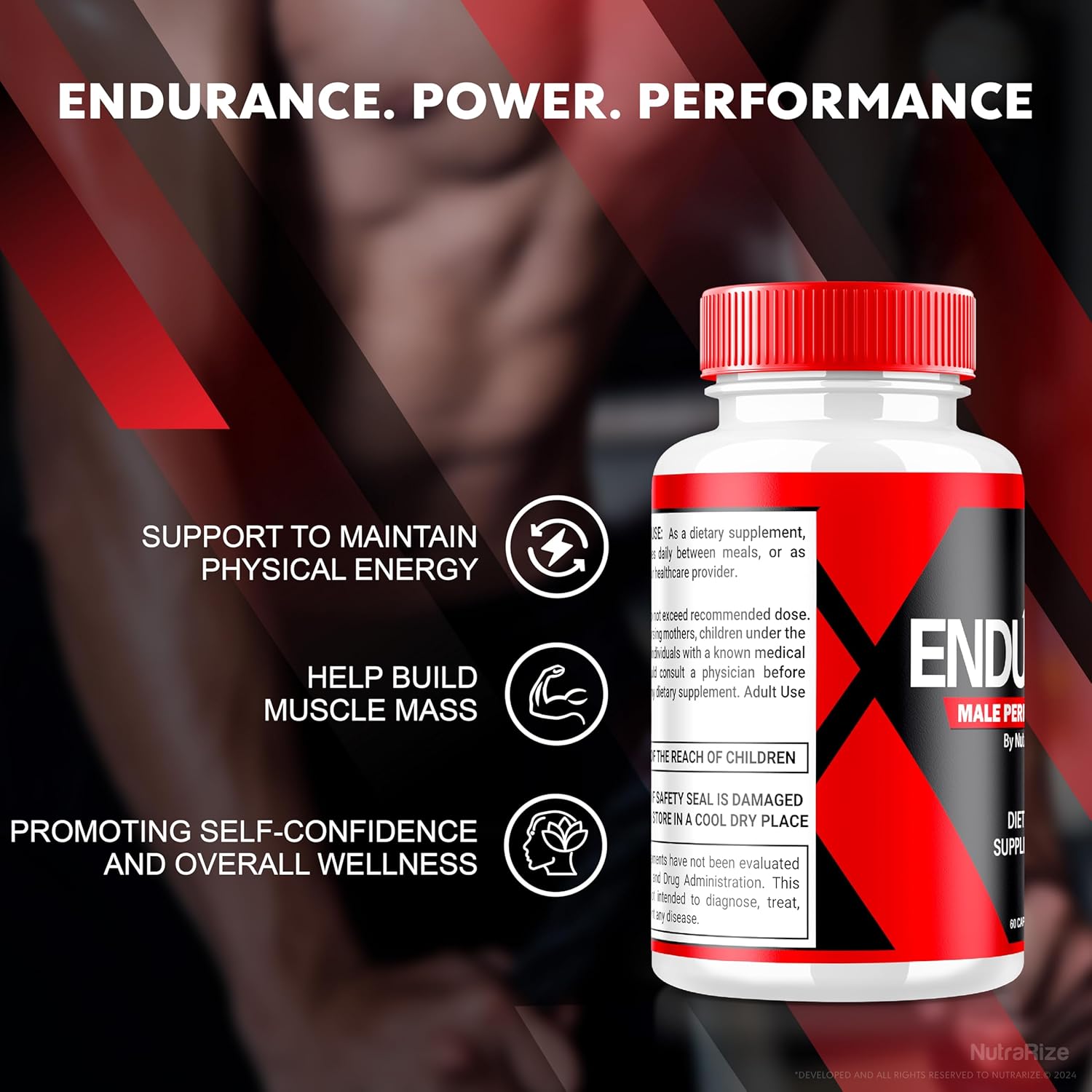 Endureon Pro Pills - Natural Formula for Confidence, Energy, Health, and Stamina - 60 Capsules