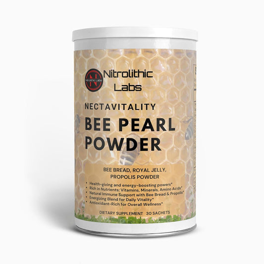 Energizing Bee Pearl Powder Supplement for Wellness and Vitality - Vegetarian & Gluten Free - 30 Sachets