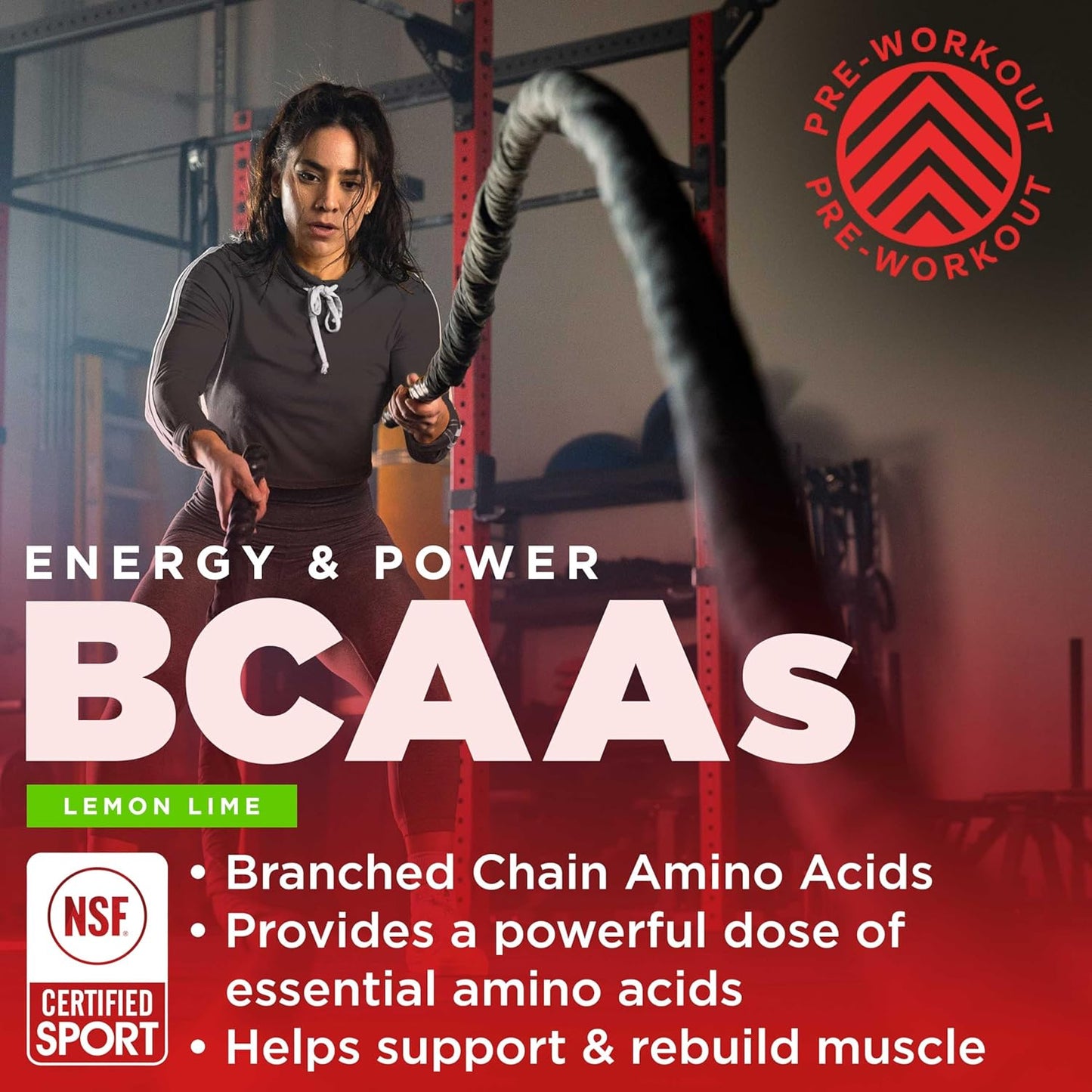 Energizing Preworkout Drink Mix Bundle: Mango BCAAs and Lemon Lime Formula