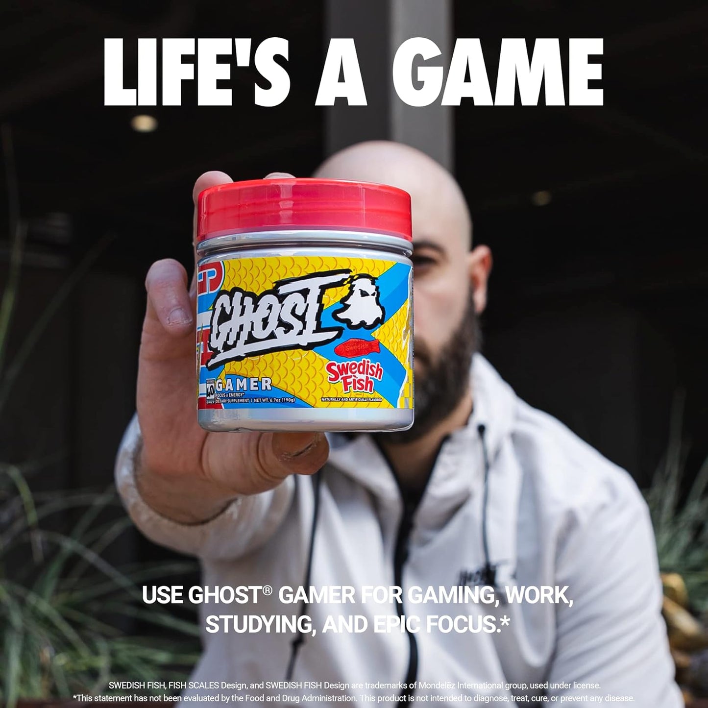 Energy and Focus Support Formula Bundle - Peach and Swedish Fish Flavor by GHOST Gamer