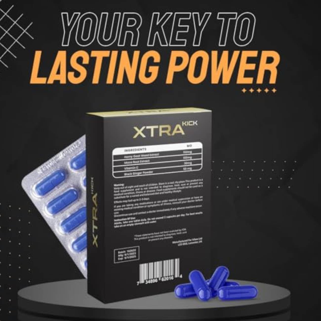 Energy Boost Supplement for Endurance and Extra Strength - PowerPro++ 10.00