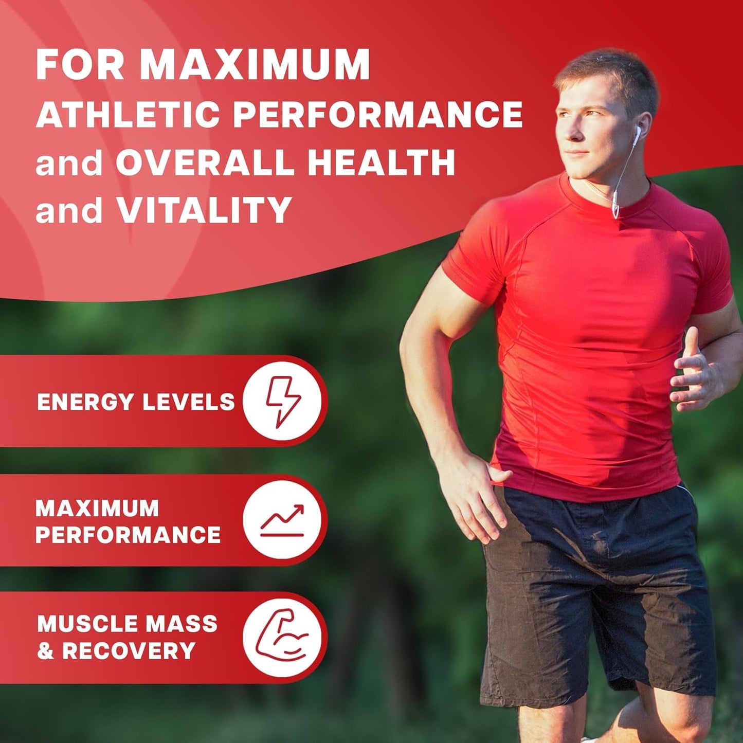 Energy Boosting Complex for Men - Nutriana Longjack Tongkat Ali Fadogia Agrestis & Turkesterone - 90 Capsules, 600mg