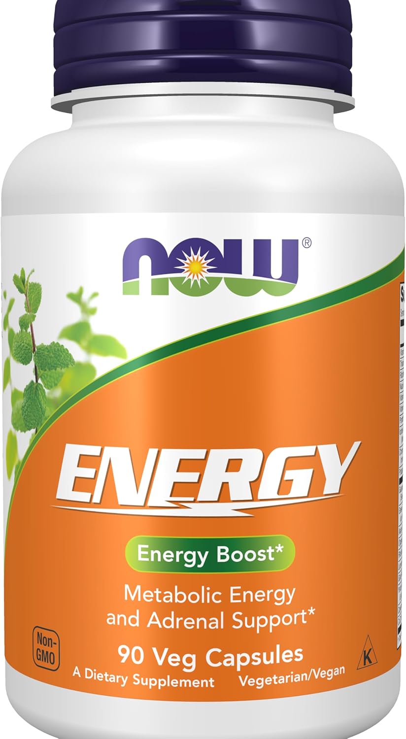 Energy Boosting Dietary Supplement with B Vitamins, Green Tea, Ginseng, and Rhodiola - 90 Capsules by NOW Foods
