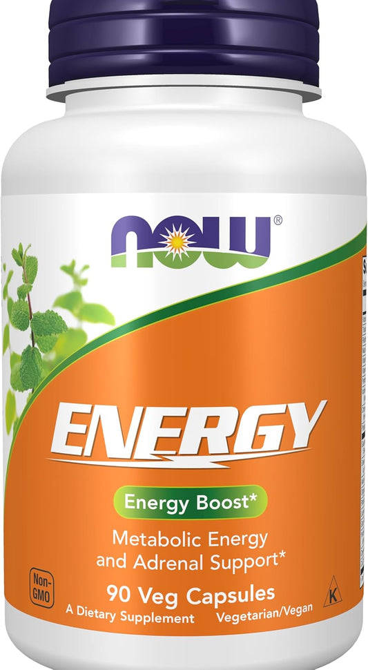 Energy Boosting Dietary Supplement with B Vitamins, Green Tea, Ginseng, and Rhodiola - 90 Capsules by NOW Foods