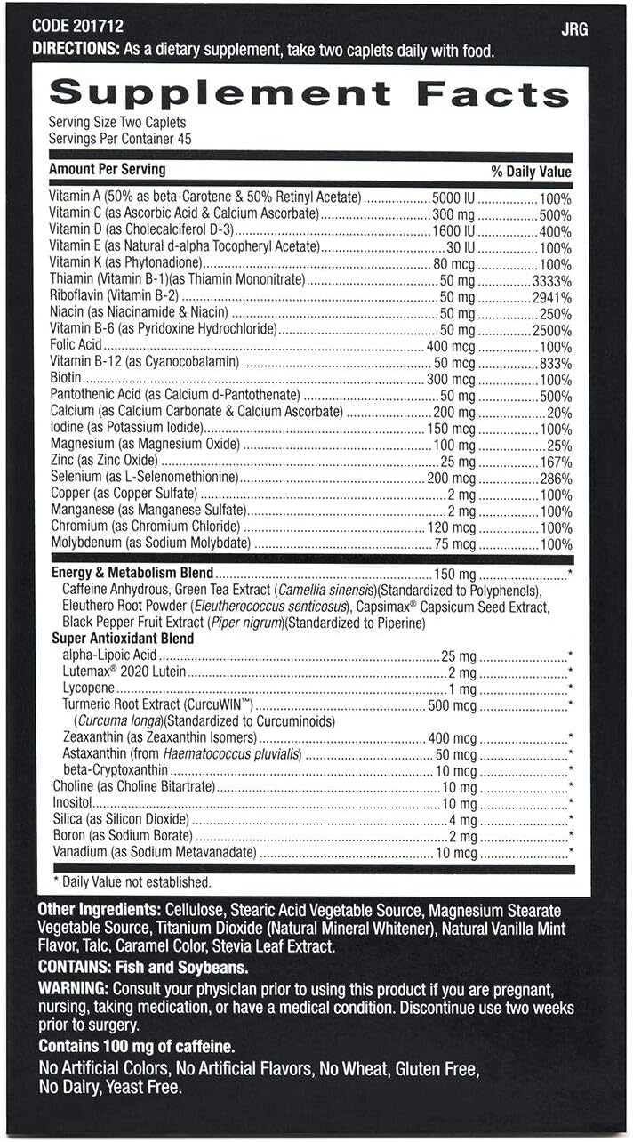 Energy-Boosting GNC Mega Men Multivitamin for Improved Metabolism and Calorie Burning | 90 Count