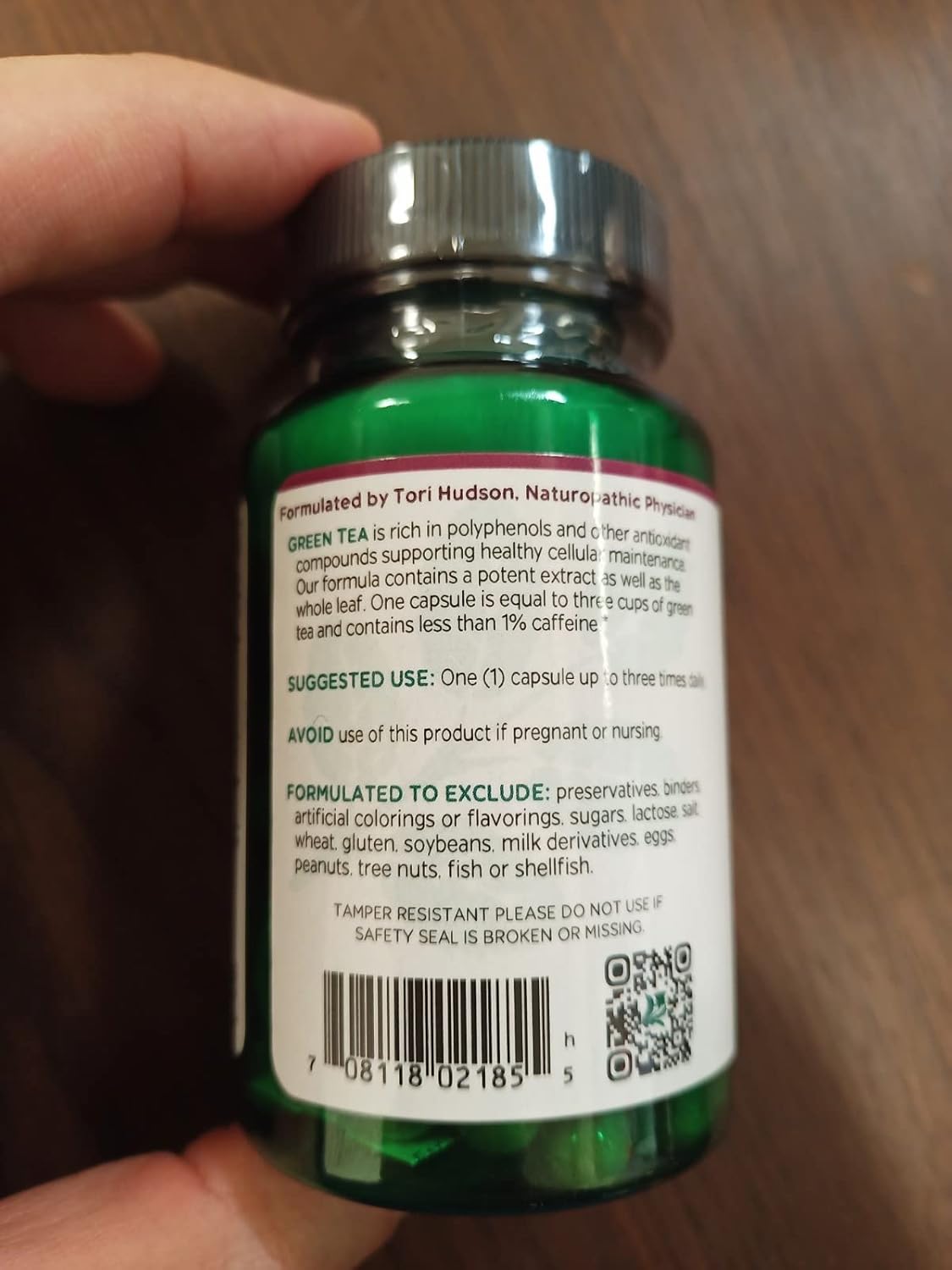 Energy-Boosting Green Tea Extract Capsules with High EGCG, Polyphenols, and Catechins - Vegan Antioxidant and Immune Support - 60 Capsules