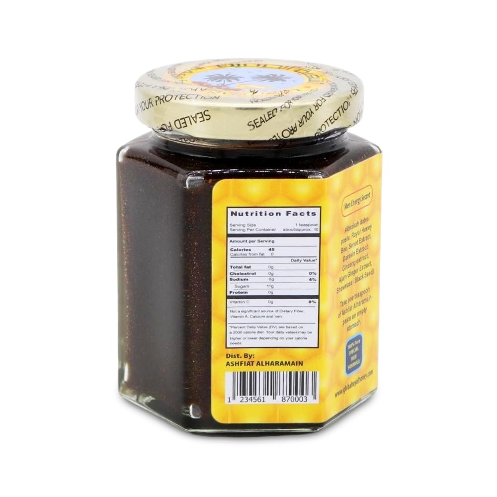 Energy-Boosting Men's Honey Support Formula by Restivo Ashfiat Alharamain - 250 ml