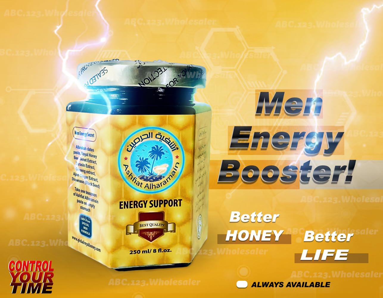 Energy-Boosting Men's Honey Support Formula by Restivo Ashfiat Alharamain - 250 ml