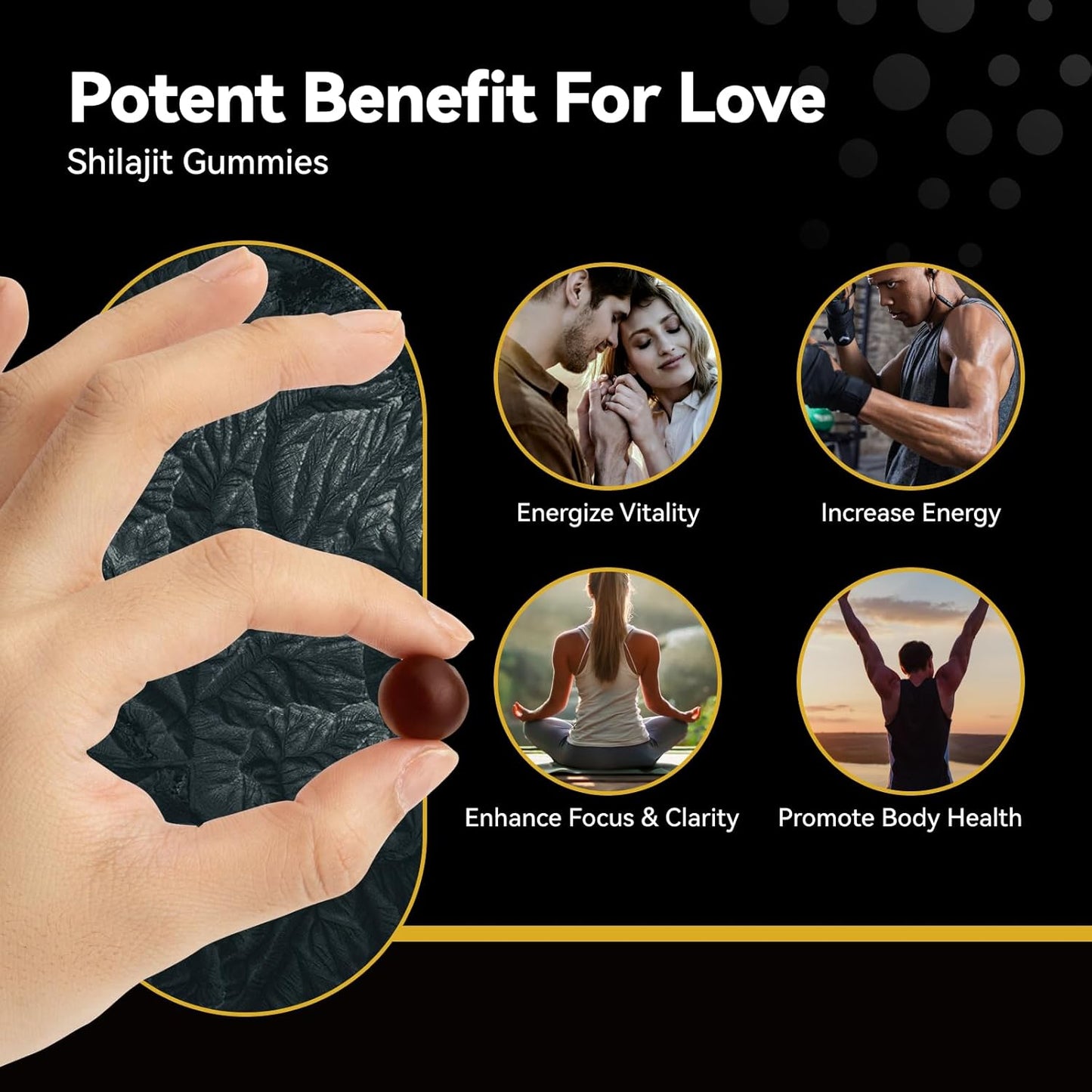 Energy-Boosting NAD & Shilajit Gummies Bundle for Metabolism, Immunity & Stamina - Supports Healthy Aging