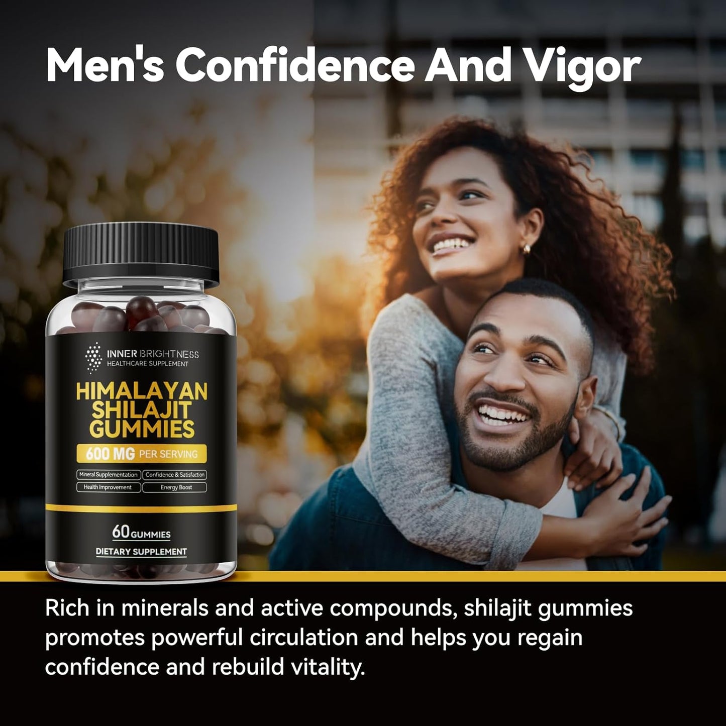 Energy-Boosting NAD & Shilajit Gummies Bundle for Metabolism, Immunity & Stamina - Supports Healthy Aging