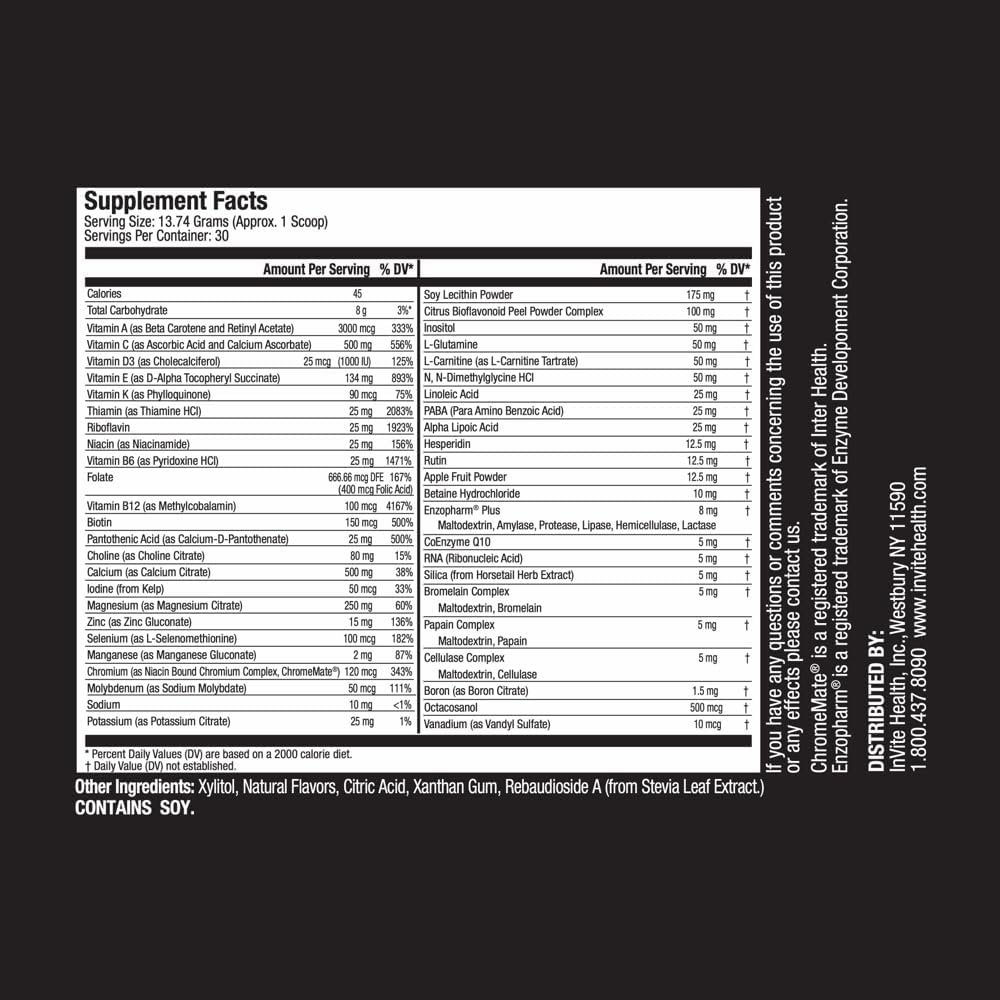Energy-Boosting Powder with Choline, Inositol, and Vitamins - Supports Metabolism and Vitality - 30 Servings