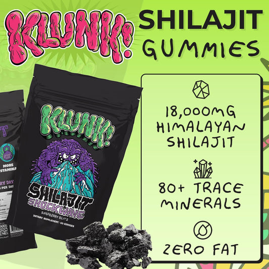 Energy-Boosting Shilajit Gummies with 18,000mg Himalayan Shilajit - Enhanced Stamina, Muscle Recovery, and 80+ Trace Minerals - Raspberry Flavor, 60 Gummies