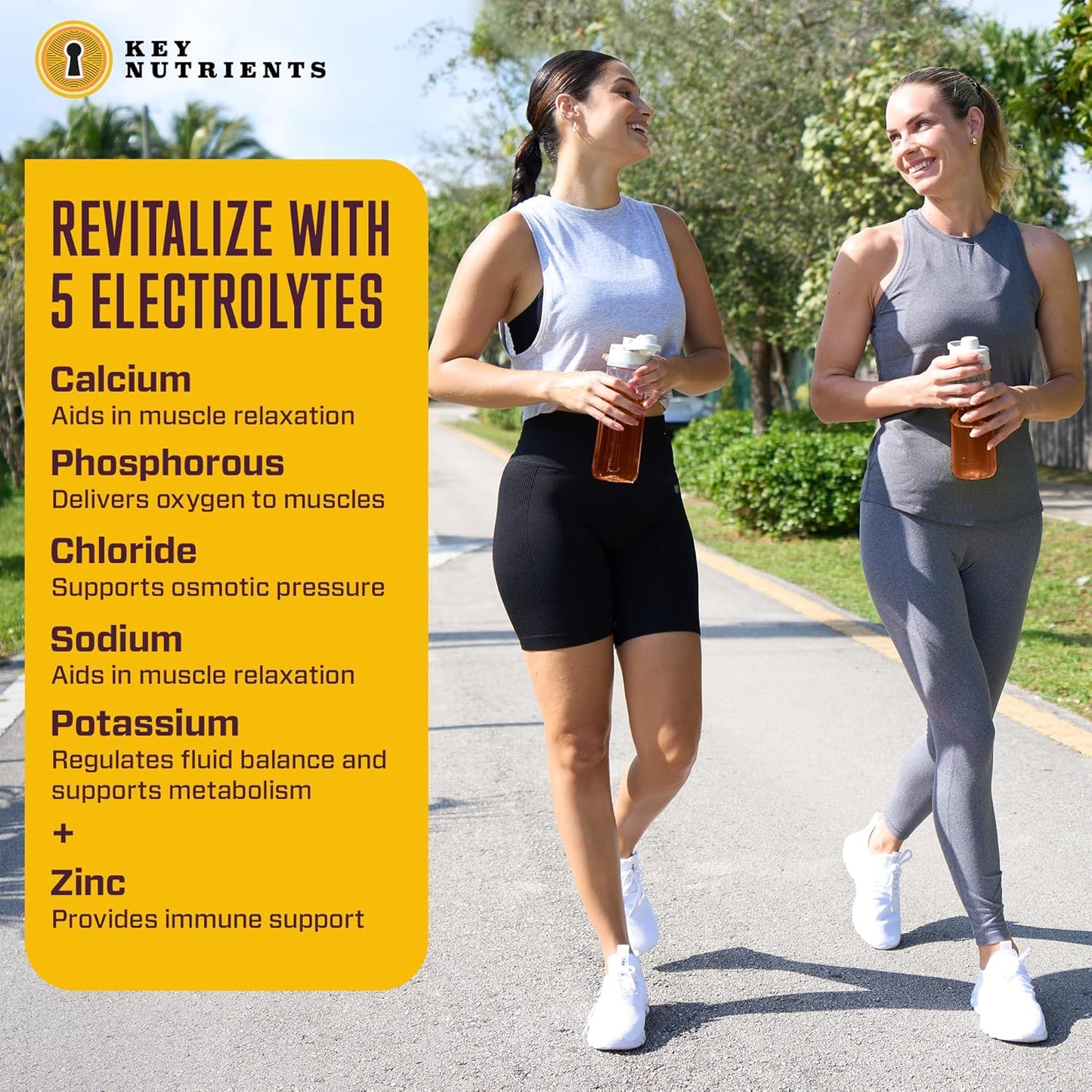 Energy Drink Powder with Electrolytes - Sugar-Free Endurance & Energy Supplement - Natural Caffeine, Taurine, Zinc - Tropical Peach Mango Flavor