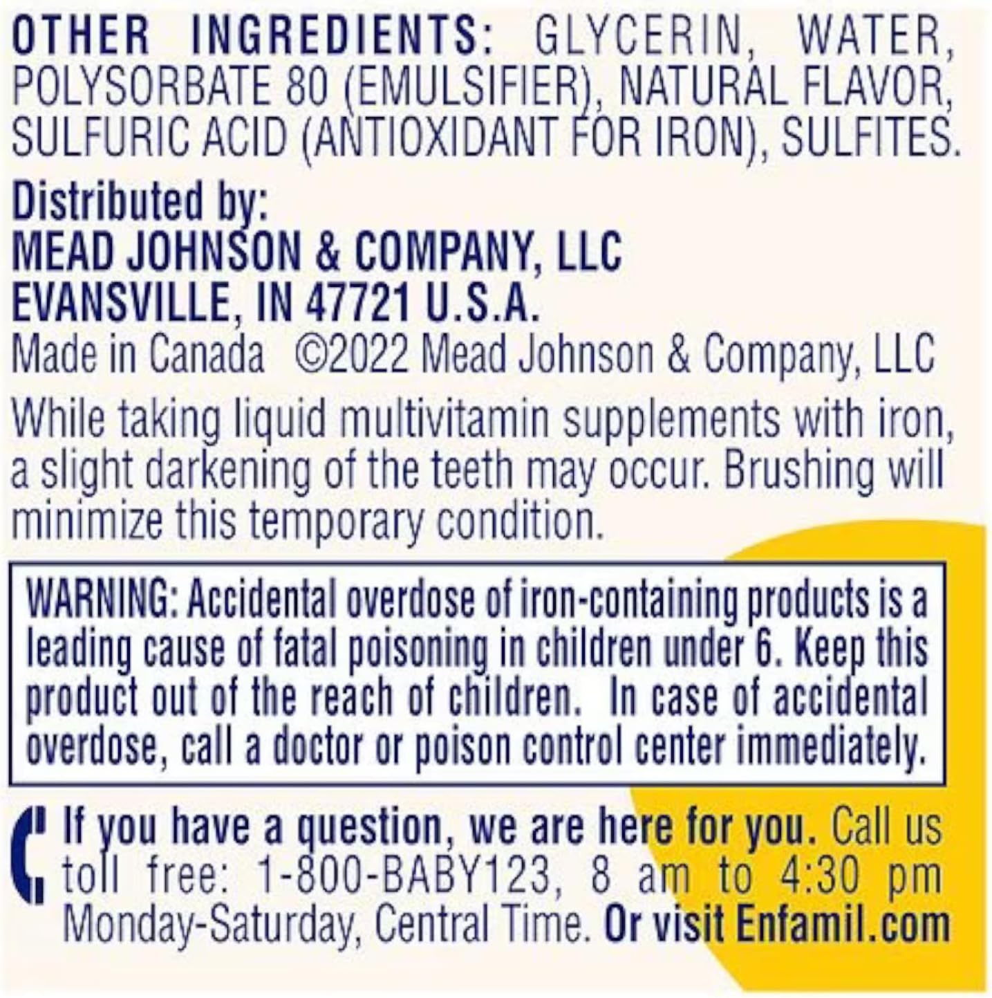 Enfamil Poly-Vi-Sol Multivitamin Drops with Iron - 50 mL Bottle