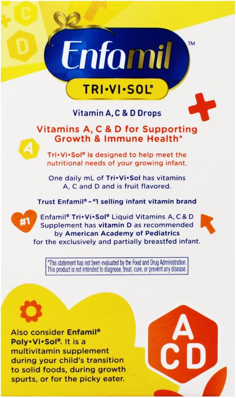 Enfamil Tri-Vi-Sol Infant Supplement Drops with Vitamins A, D, & C - 50 mL