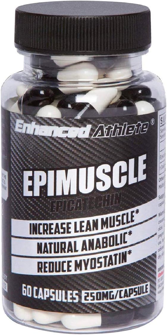 Enhanced Athlete Epimuscle: Natural Anabolic for Lean Mass Gain - 250mg Pure Epicatechin - 60 Capsules