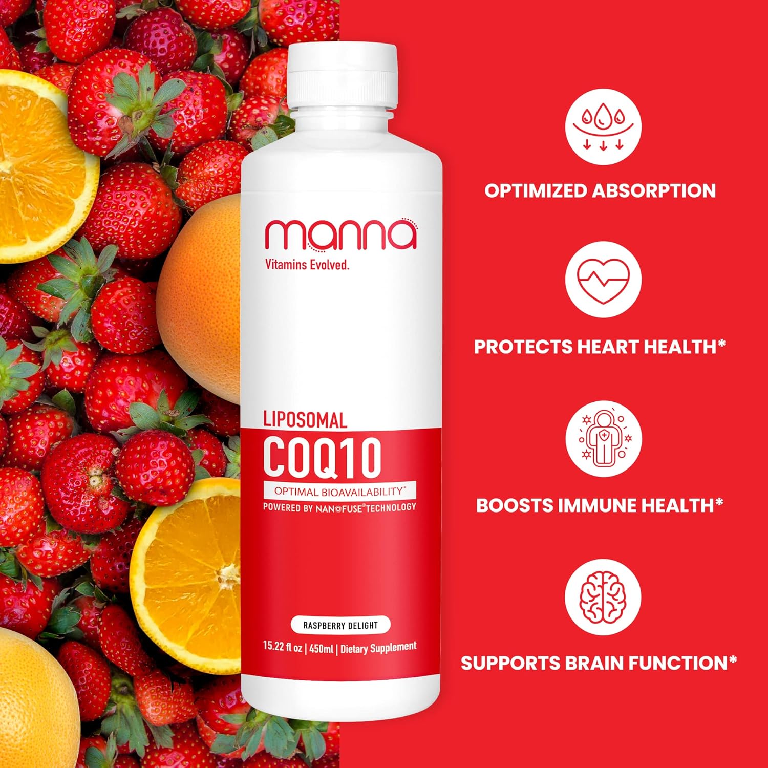 Enhanced Liposomal CoQ10 Supplement by Manna Vitamins