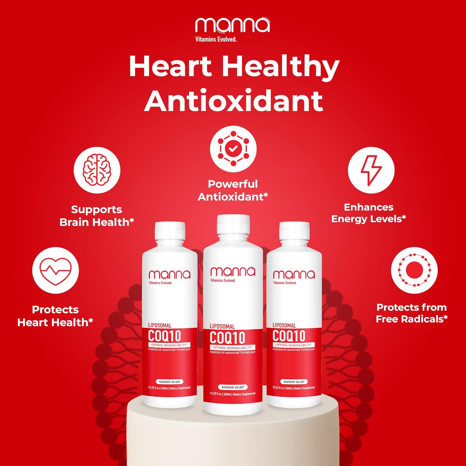 Enhanced Liposomal CoQ10 Supplement by Manna Vitamins