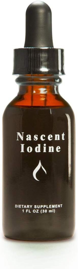 Enviromedica Ancient Minerals Nascent Iodine Liquid Tincture Drops - Support Thyroid Detox (1oz)
