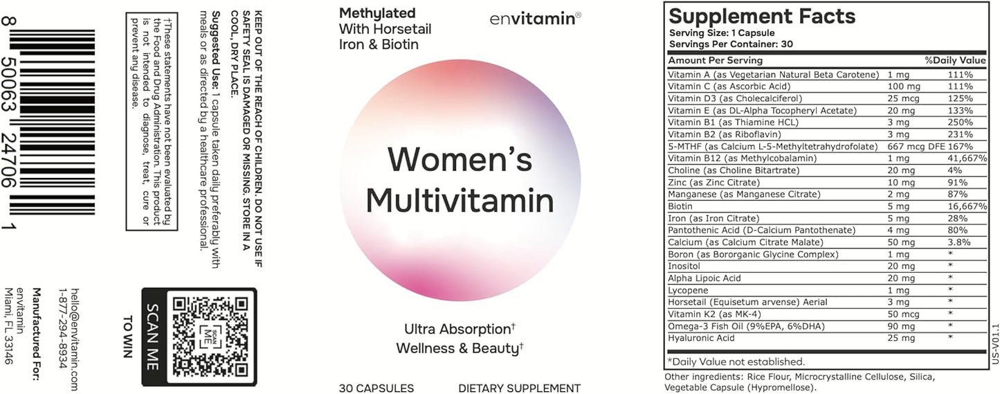 envitamin Ultimate Women's Multivitamin Bundle - Includes 2 Multivitamins for Women - Daily Health Support