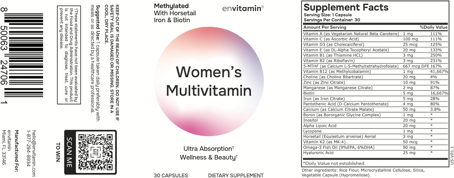 envitamin Ultimate Women's Multivitamin Bundle - Includes 2 Multivitamins for Women - Daily Health Support
