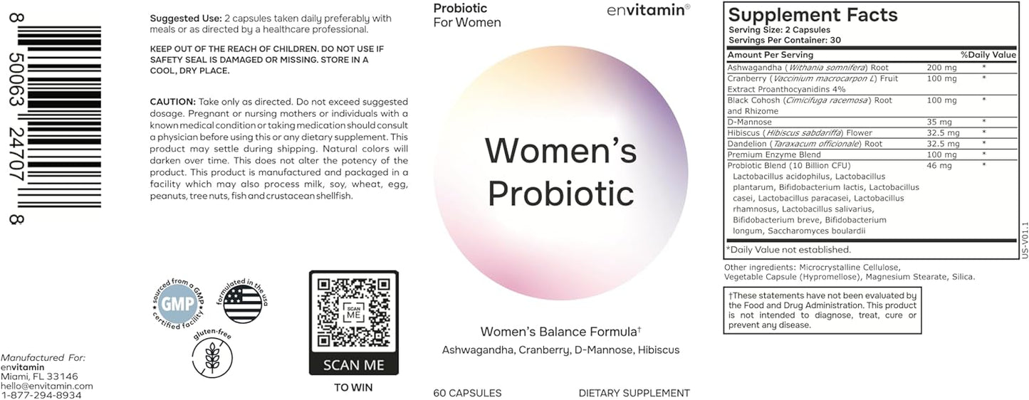 envitamin Women's Probiotic and Multivitamin Combo - Ultimate Wellness Support