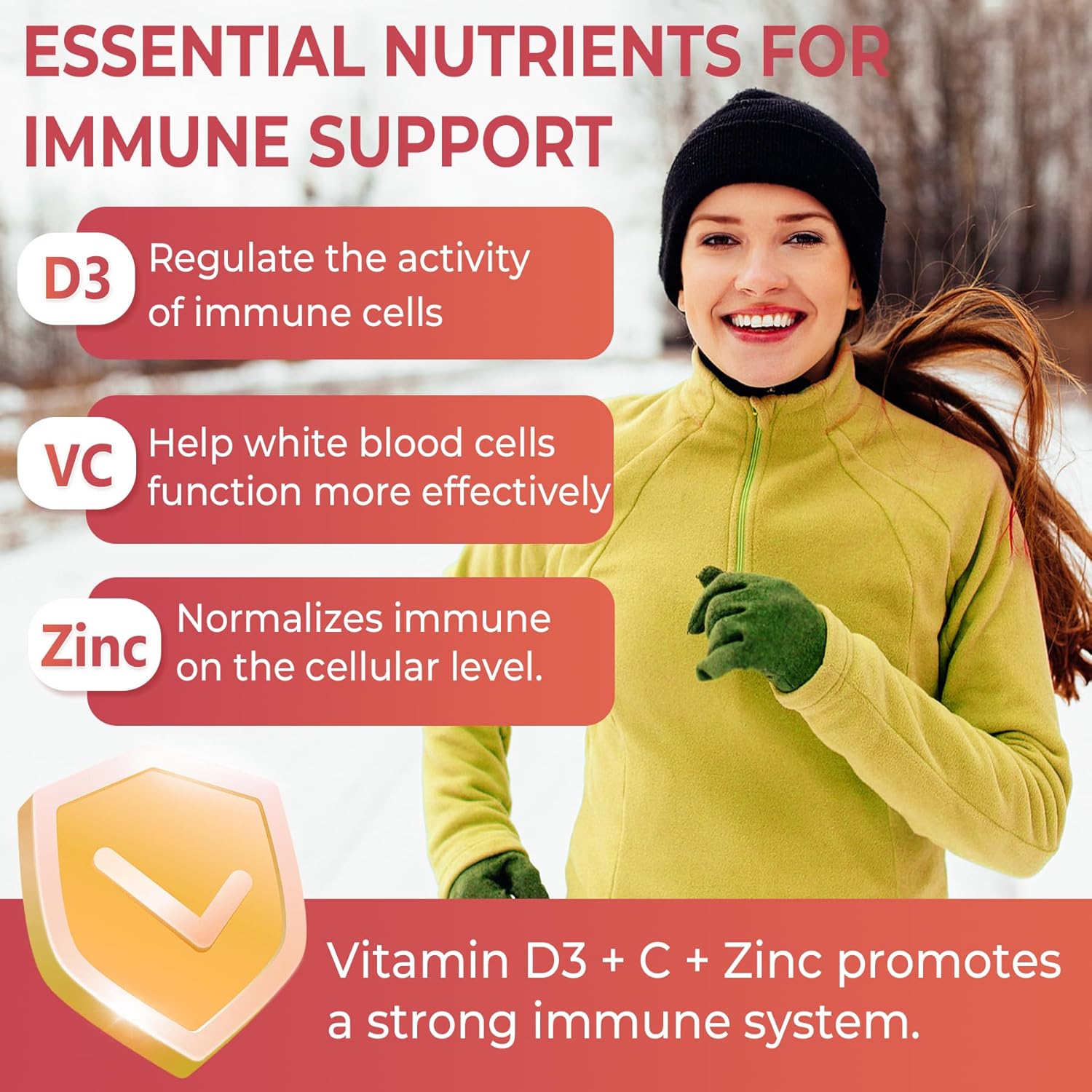 envycure ADK 10 Vitamin Supplement Gummies with Vitamin A D3 K2 10,000 IU, Calcium, Magnesium, and Zinc - 2 Pack