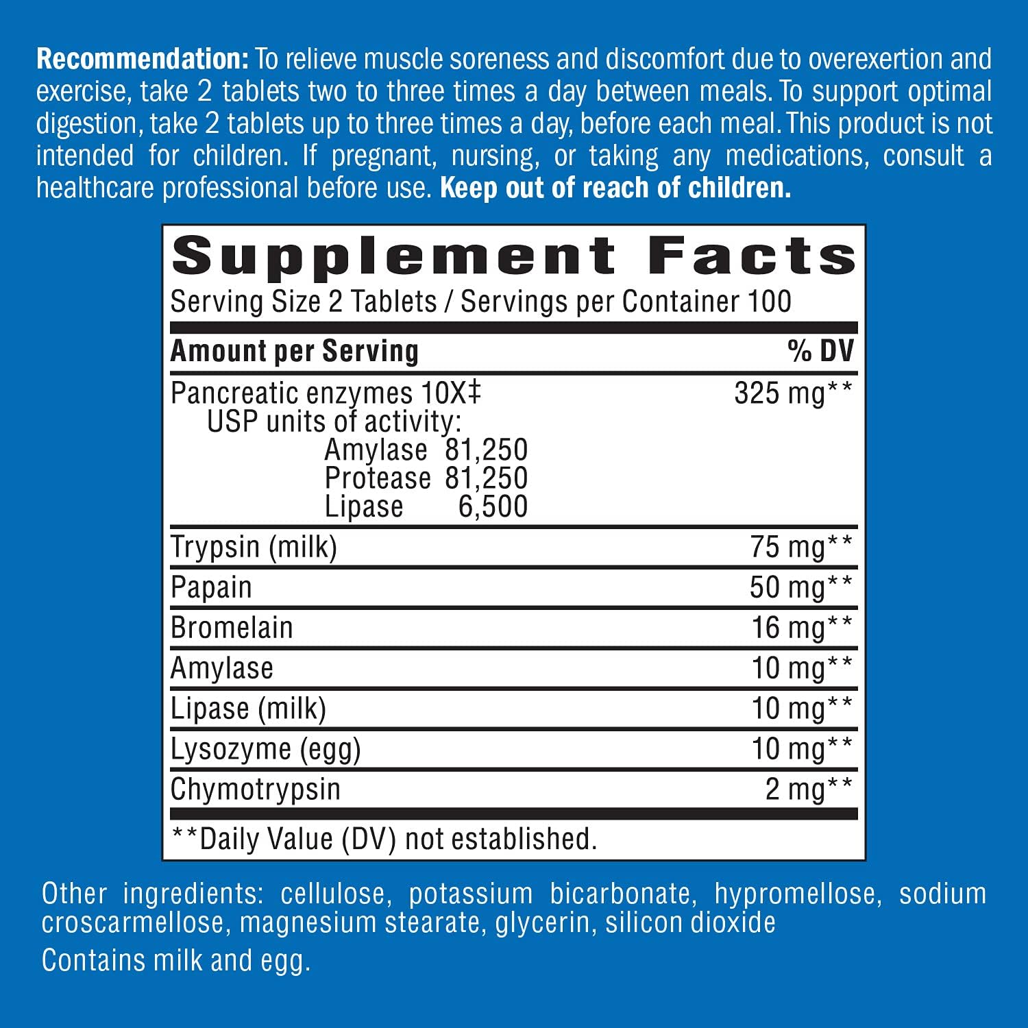 Enzymatic Therapy Mega-Zyme Tablets, 200 Count by Nature's Way - Digestive Enzyme Supplement