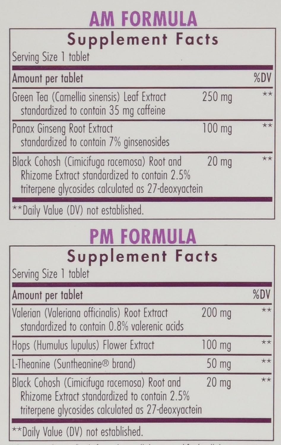 Enzymatic Therapy Nature's Way Menopause Hormone-Free Formula for Daytime Energy & Restful Sleep, 120 Count
