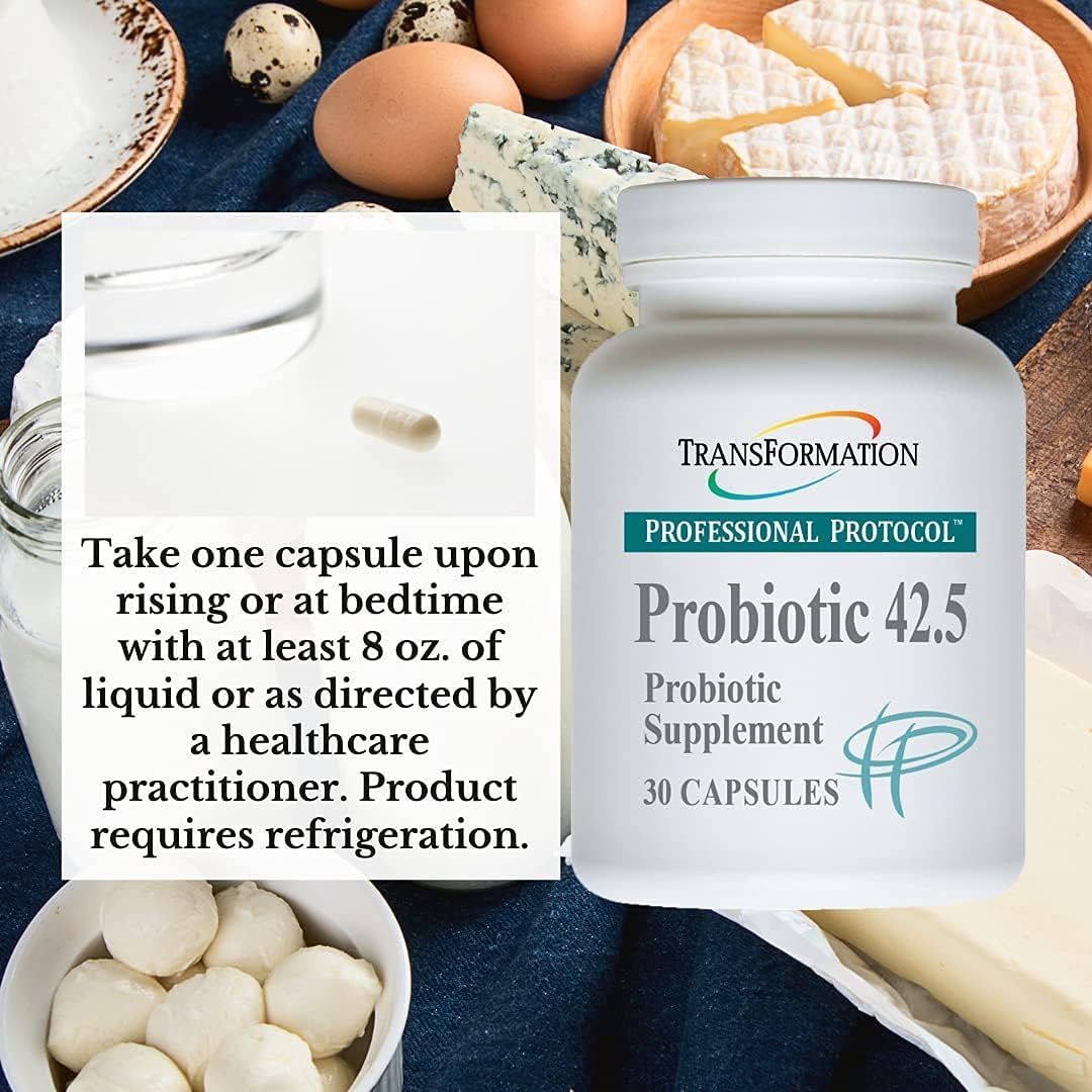 Enzyme Probiotic 42.5 Supplement for Healthy Intestinal Balance and Immune Support, 30 Capsules