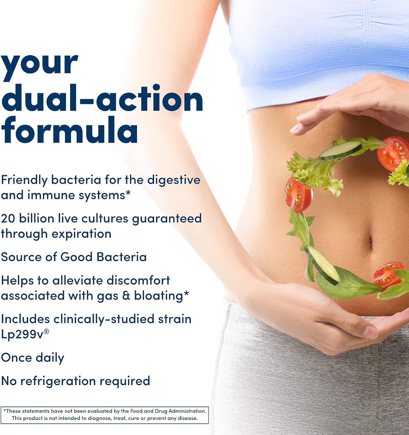 Enzyme Probiotic Complex Plus with 20 Billion Microorganisms - Supports Digestive Health, Reduces Gas & Bloating - Non-GMO - 30 Capsules