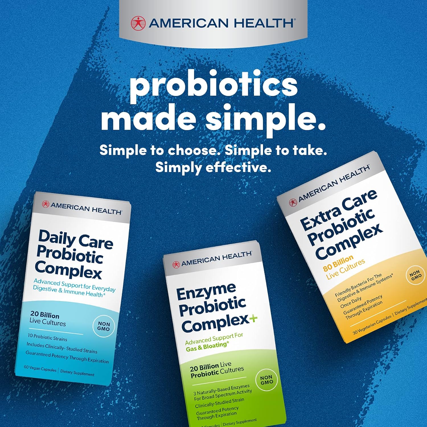 Enzyme Probiotic Complex Plus with 20 Billion Microorganisms - Supports Digestive Health, Reduces Gas & Bloating - Non-GMO - 30 Capsules