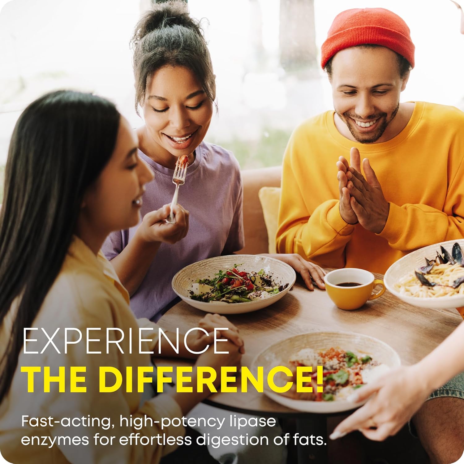 Enzyme-Rich Digestive Health Supplement with Lipase and Amylase - 59 Capsules - Dietary Nutritional Support for Digestive Comfort