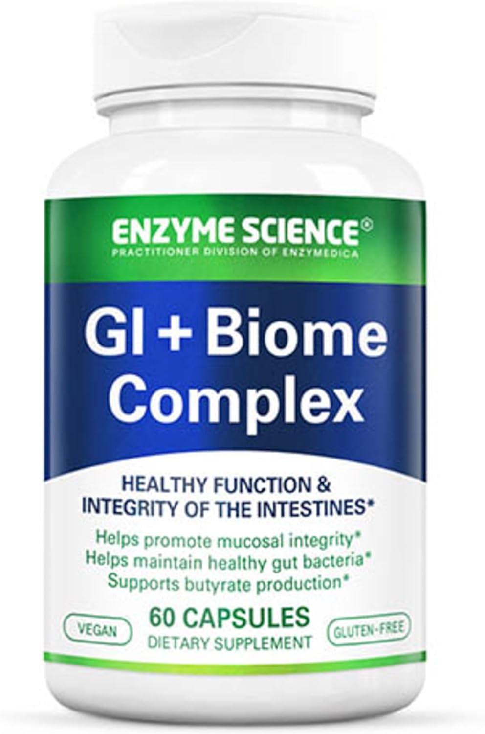 Enzyme Science Gut Biome Complex: Supports Healthy Gut Bacteria, Intestinal Balance, and Butyrate Production - 60 Capsules