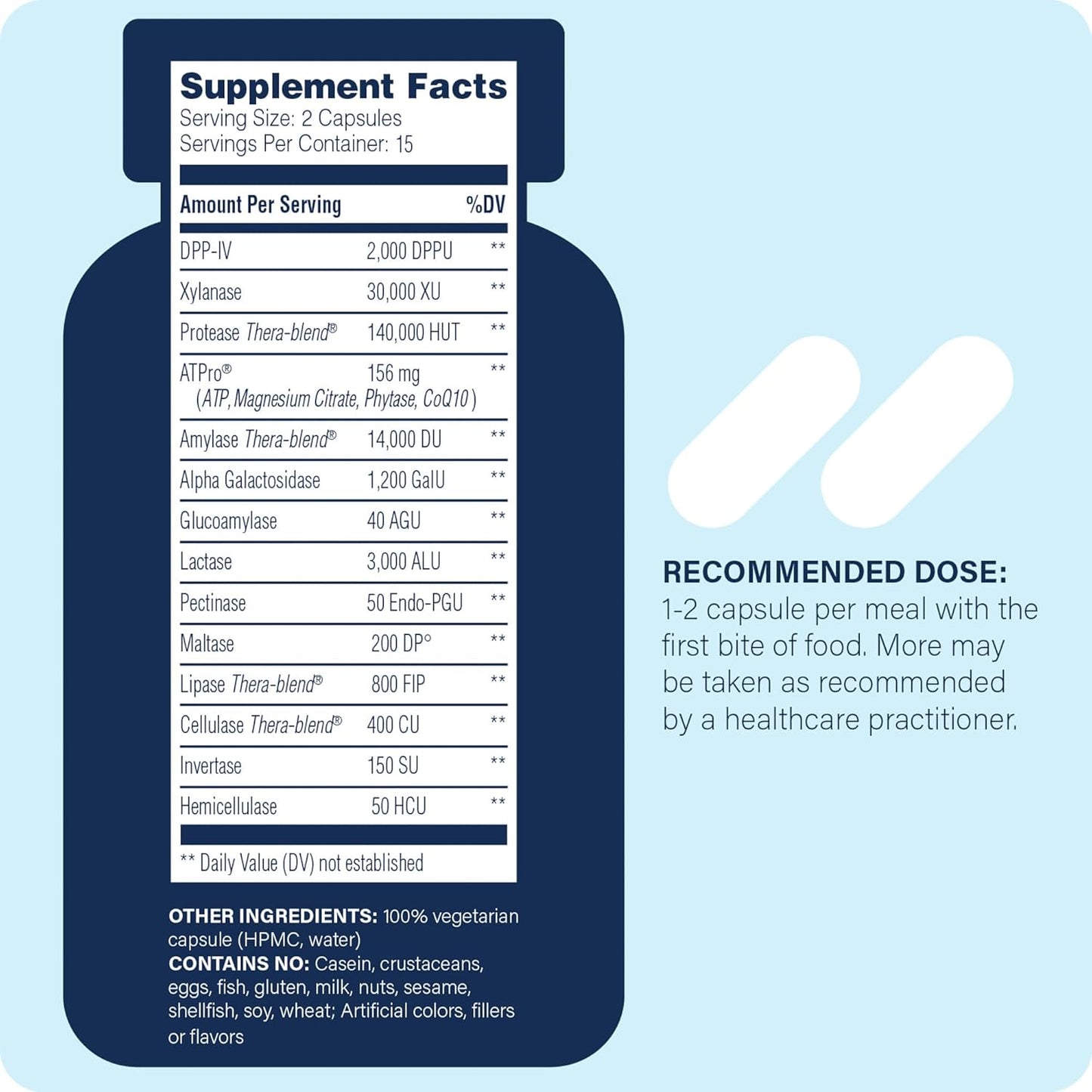 Enzyme Science Intolerance Complex: 30 Capsules for Digestive Sensitivities Gluten, Casein, Phenol, and Carbohydrates