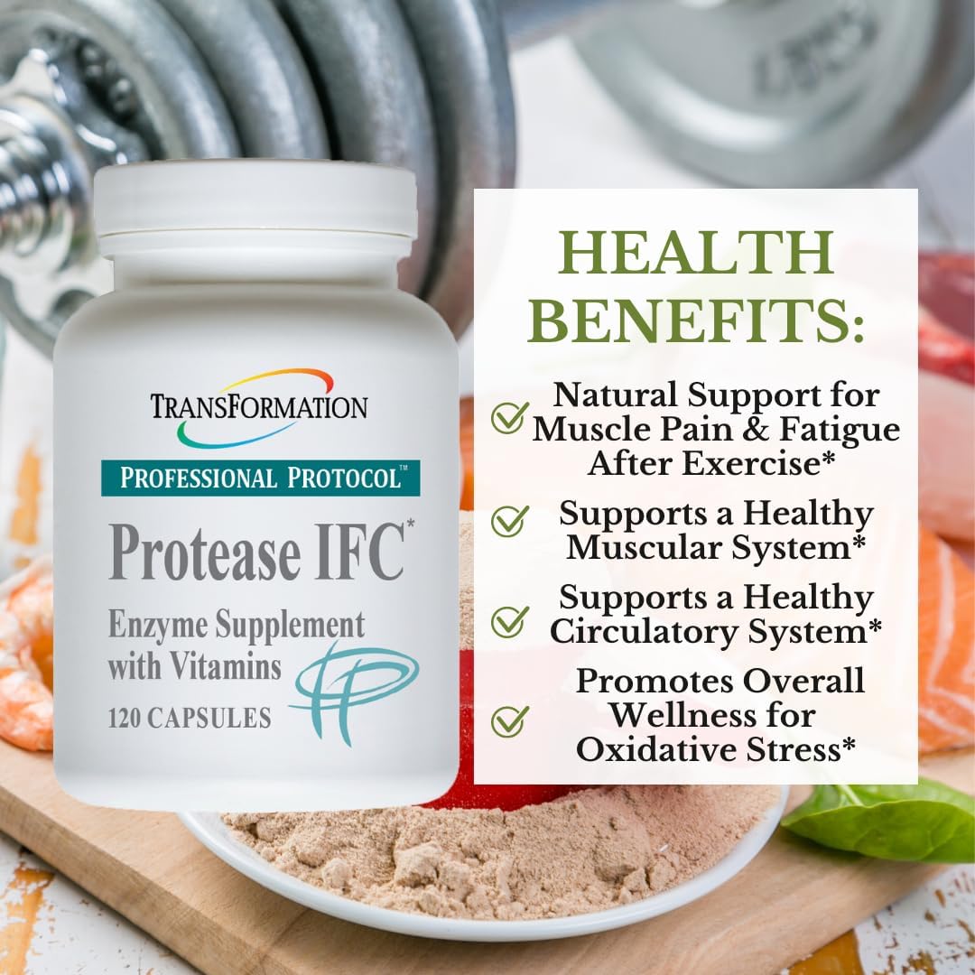 Enzyme Supplement for Muscle and Fatigue Support with Vitamin A, E, C, Zinc, and Selenium - 120 Capsules