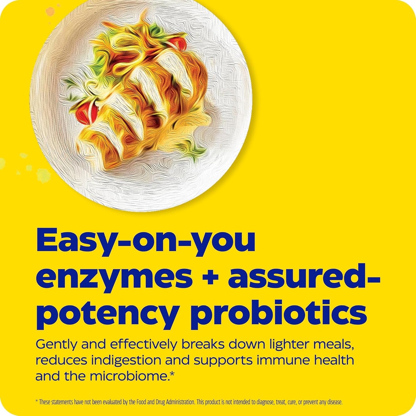 Enzymedica Digest Basic Plus Probiotics 90 Count - Gentle Digestive Enzymes with 400 Million CFU Active Cultures