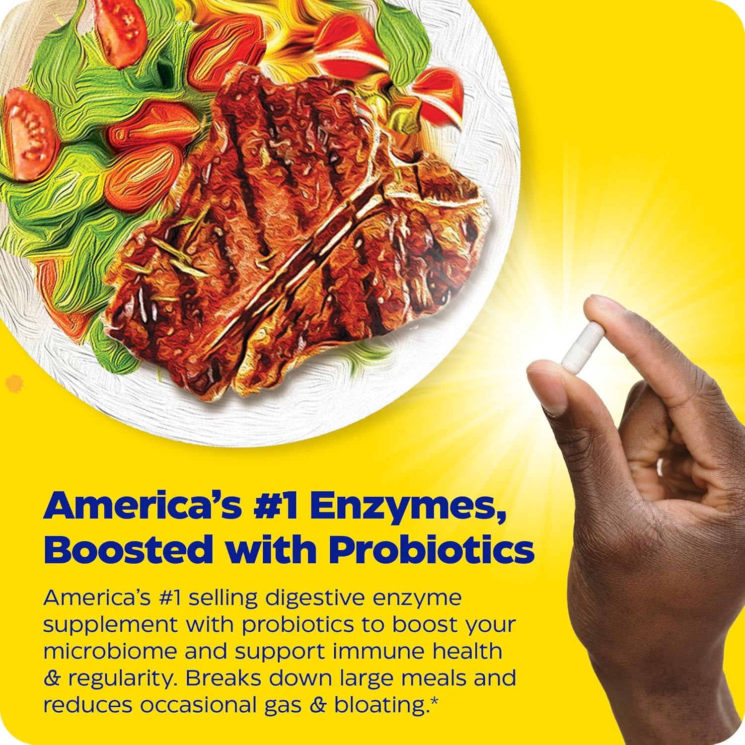 Enzymedica Digest Gold + Probiotics 90 Count - 2-in-1 Formula for Gut Health with Digestive Enzymes & 1.5B Probiotic Cultures