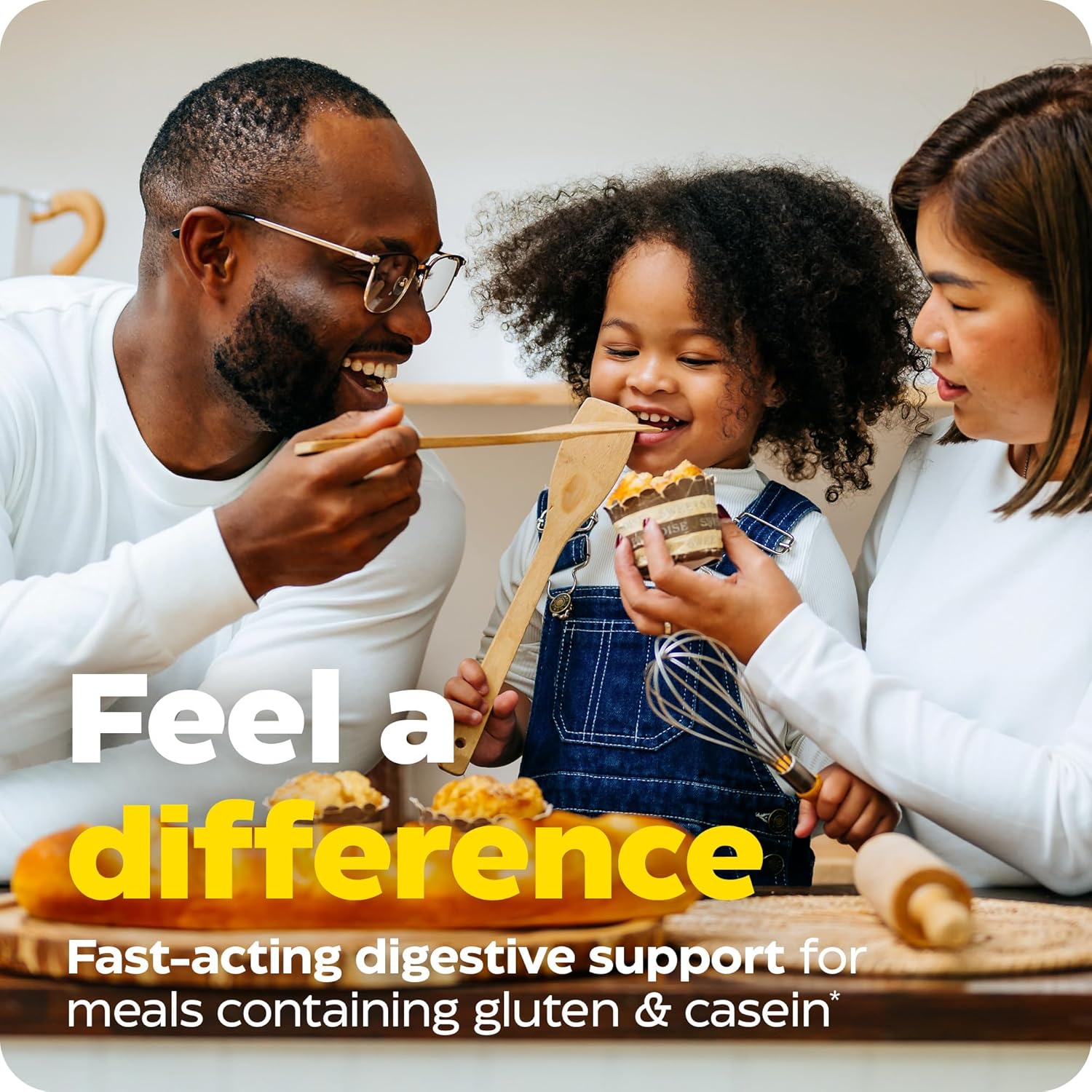 Enzymedica GlutenEase Digestive Enzymes, 60 Capsules for Fast Gas & Bloating Relief